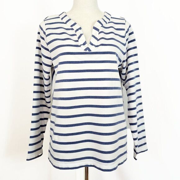 J. Jill Tops - J.Jill Women's Long Sleeve Striped Nautical Top Medium